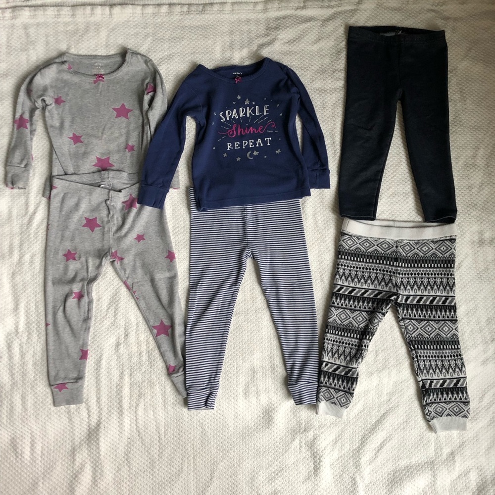 6PC Toddler PJs and Pants Bundle